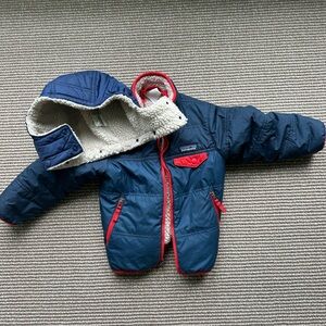 Patagonia Baby Reversible Tribbles Hoody Jacket. Great shape!! 12-18m